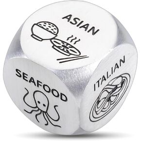 Best Wedding Registry Ideas Wife Valentines Presents for Her Food Decision Dice Gift for Women Men Date Night Gift for Boyfriends Girlfriends Christmas Birthday Gift for Him Her 5 Senses Gift