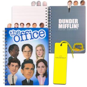 The Office Journal Set for Teens - Bundle of "The Office" Dunder Mifflin Poly Tab Journal, & More | Stationery Set for Adults | Office Supplies