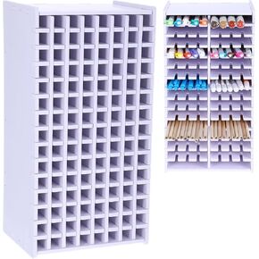 MAQUITA Art Marker Storage Rack for 120 Markers, Watercolour Brushes Pens Colored Pencils Organizer Holder for Desk