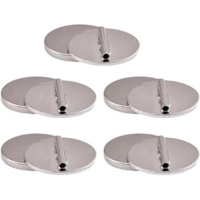 5 pcs Silver Mini Pin Brooch Converter Harm Free Easy Making Clothing Magnet Buckle Magnet Metal Lapel Pin Brooch Holder Converter Pin Backs