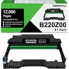 B2236 B220Z00 Drum Unit Compatible for Lexmark B2236 Imaging Unit for MB2236adwe MB2236i B2236dw MB2236adw B2236 Printer(1 Pack 12,000 Pages)