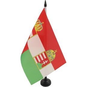 Austria -Hangary 1867-1918 Table Flag 5 'x 8' ' - Flag Flag 21 × 14 × 14 سم