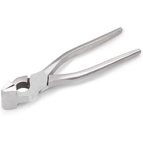 8 Inch Leathercraft Flatten Pliers Clamp Leather Edge Adjustment Press Flatten Plier Clamp For Bag Belt Wallet Labor Saving Flat-Nose Plier Leather Tools For Leather Working