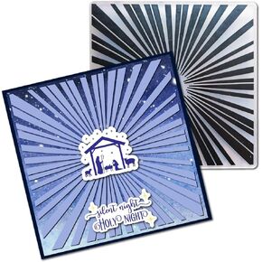 Arbuya Rays of Light Embossing Folders for Card Making Sunshine Rays Embossing Folder for Gift Tag Paper Crafting Home Decoration