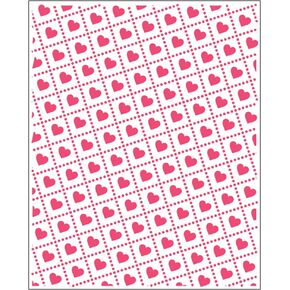 KWELLAM Heart Love Background Plastic Embossing Folders for Card Making Scrapbooking and Other Paper Crafts 4012303