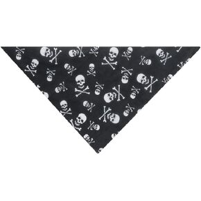 Top Performance ZX1906 17 Skulls and Cross Bone Bandana, Black