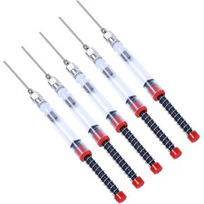 Vctitil Fountain Pen Ink Syringe Filler Ink Auxiliary Absorber Syringe Tool with Metal Needle Tip and Spring Filler, Ink Converter,Removable(Elasticity)