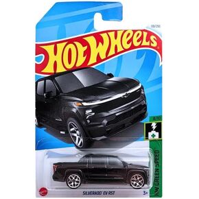 Hot Wheels Silverado EV RST (Black) HW Green Speed 8/10