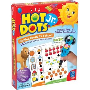 Educational Insights Hot Dots Jr. Getting Ready for School Set with Interactive Pen, Reading & Math Workbooks for Kids Ages 3+, Educational Activities for Homeschool and Classroom