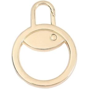 Gold Zipper Pull, Zipper Pull Replacement, Detachable Metal Zipper Puller Zip Slider Extender Handle Mend Fixer for Suitcase Luggage Backpack Jacket Fasteners
