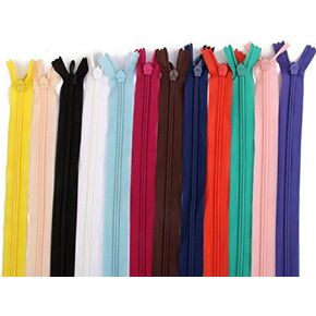 60 Pcs 7 Inch 18cm Nylon Closed Ended Zip Zippers for Tailor Sewer Craft Sewing Clothes