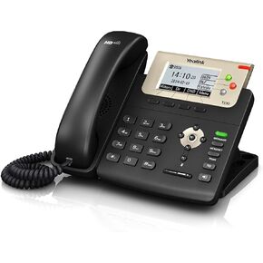 Yealink T23G IP Phone, 3 Lines. 2.8-Inch Graphical LCD. Dual-Port 10/100 Ethernet, 802.3af PoE, Power Adapter Not Included (SIP-T23G)