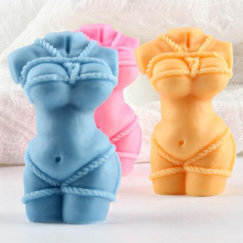 3D Women Body Mold Women Candle Mold Human Body Silicone Molds for Candle Making Resin Aromatherapy Gypsum Wax Clay Craft in Kuwait
