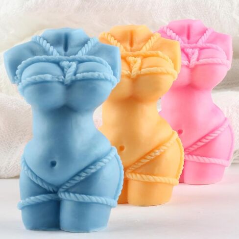 3D Women Body Mold Women Candle Mold Human Body Silicone Molds for Candle Making Resin Aromatherapy Gypsum Wax Clay Craft in Kuwait