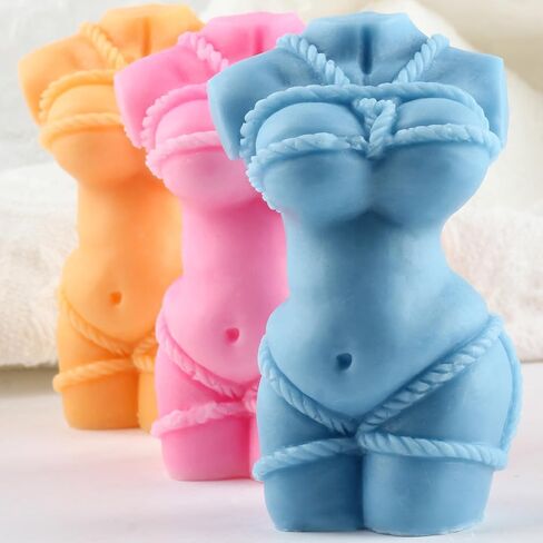 3D Women Body Mold Women Candle Mold Human Body Silicone Molds for Candle Making Resin Aromatherapy Gypsum Wax Clay Craft in Kuwait