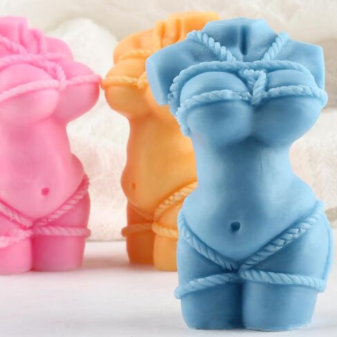 3D Women Body Mold Women Candle Mold Human Body Silicone Molds for Candle Making Resin Aromatherapy Gypsum Wax Clay Craft in Kuwait