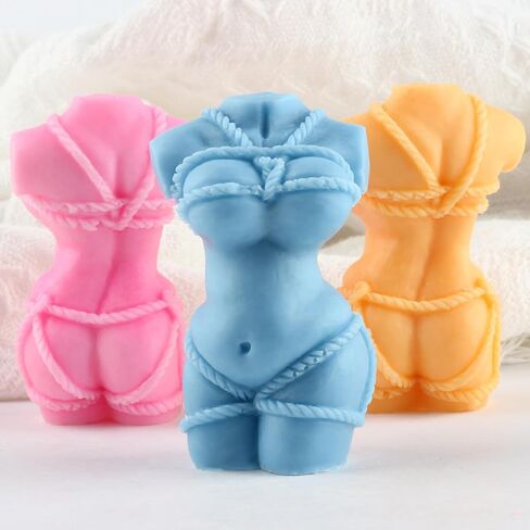 3D Women Body Mold Women Candle Mold Human Body Silicone Molds for Candle Making Resin Aromatherapy Gypsum Wax Clay Craft in Kuwait