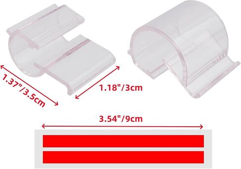 Oedema 2 Pcs Computer Message Board Acrylic Monitor Memo Boards Reminder Pad Side Panels for Home Desktop Office, Pink in Saudi Arabia