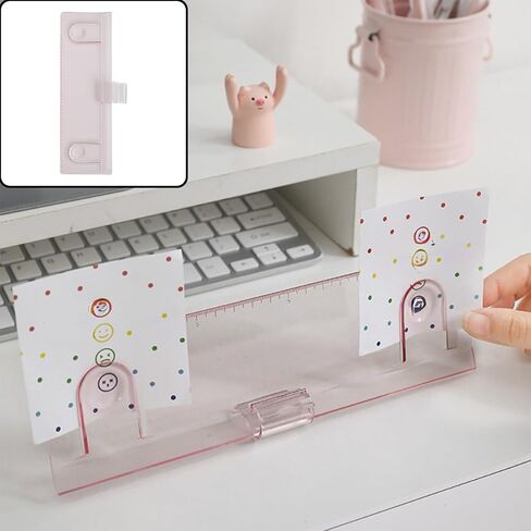Oedema 2 Pcs Computer Message Board Acrylic Monitor Memo Boards Reminder Pad Side Panels for Home Desktop Office, Pink in Saudi Arabia