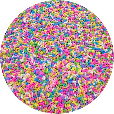 Mulutoo 120G Fake Sprinkles Fake Candy Resin Sprinkles Sprinkles Clay Sprinkles Polymer Clay Slices Polymer Sprinkles for DIY Crafts Phone Case Fake Cake Dessert(265-mixed color 6) in Kuwait