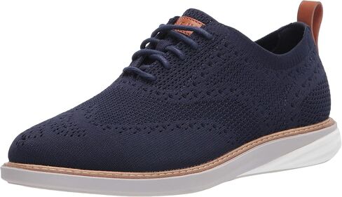 Cole Haan Men's Grand+ Plain Toe Oxford, Pavement/Ivory, 11 Wide in Saudi Arabia