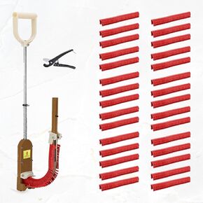 PEX Pipe Stapler-Foamboard Stapler Kit with 1650 Pcs Foamboard Staples（Red） and a PEX Cutter - with 1-1/2″ Foamboard Staple Gun for Wood and Foam Board