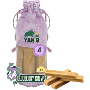 Yak9 Cheese Dog Chews, High Protein Treats, Natural, Rawhide Free, Long Lasting with Vitamins & Minerals, Small Size, Pumpkin, 4 PC, 1lb