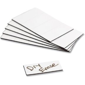 U Brands Dry-Erase Magnetic Tape Strips, White, 2" X .875", 25 Pack