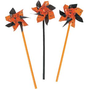 Fun Express Halloween Pinwheels - Bulk Set of 36 - Party Favors, Handouts and Decor