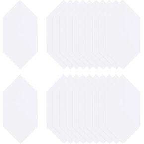 HARFINGTON 200 Count English Paper Piecing Large Extended Hexagon Shapes Paper Quilting Templates Patchwork English Paper Piecing Supplies for Quilting Sewing DIY Craft