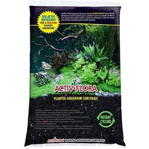 Activ -Flora Floracor Black Aquarium الركيزة ، 16 رطلاً - ركيزة حوض السمك الممتازة ، مثالية لحوائق السمك المزروعة ، يعزز جودة المياه ونمو النبات