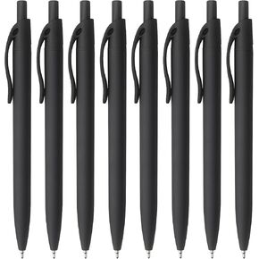 Bribobo 8 Pack Ballpoint Pens Retractable No Bleed Black Click Pens, Medium Point, Smooth Ink, 1.0 MM Black Ink