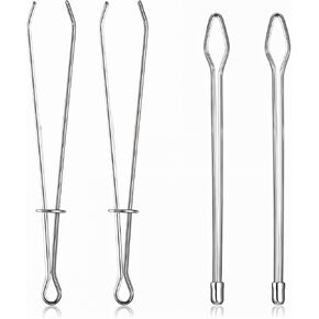 4PCS Metal Bodkin Threader, Drawstring Threader Tool for DIY, Replacement Drawstring Needle Threader for Sewing Machine Tools and Gadgets Draw String Clip Bodkin Sewing Tool Easy Pull Drawstring