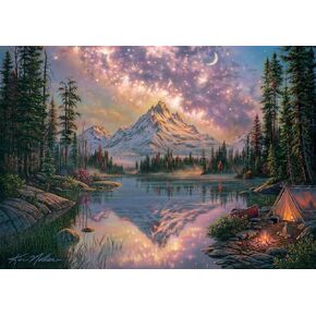 Buffalo Games - Kim Norlien - Starlit Night - 300 Piece Jigsaw Puzzle for Adults -Challenging Puzzle Perfect for Game Nights - Finished Size is 21.25 x 15.00