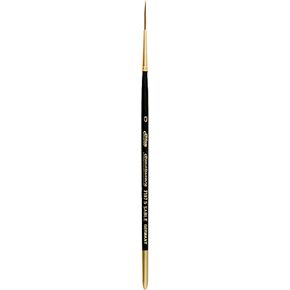 Silver Brush Limited 7107S Renaissance Script Liner Brush for Watercolor and Oil, Size 0, Short Handle