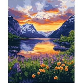 Arches National Park Paint by Number, Delicate Arch Paint by Numbers Kit for Adults, Utah Landscap Acrylic DIY Oil Painting on Canvas for Gift, Home Wall Decor(16x20inch, No Frame)