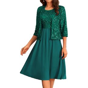 GRACE KARIN 2024 Women Formal Dress Mother of The Bride Dresses Evening Gown Wedding Guest Party Dress Two Piece Dress