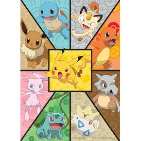Buffalo Games - Pokemon- kanto Affricions - 300 قطعة Jigsaw Puzzle للبالغين - اللغز التحدي المثالي لليالي اللعبة - الحجم النهائي هو 21.25 × 15.00