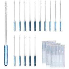 NIIIYTYB 15Pcs Sewing Machine Needles Size 75/11 Tip Needles for Embroidery Compatible with Most Brands Sewing Machines Quality Blue Tip Needles for Precision Sewing and Stitching