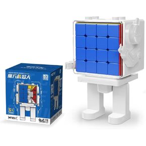 Moyu Meilong 4M Speed ​​Speed ​​Speed ​​Cube Display Box ، مرونة قابلة للتعديل 4x4 مكعب مغناطيسي مع شكل لاصق يتحرك بسرعة وسلاسة