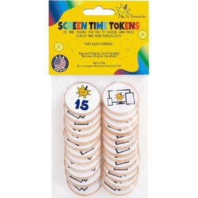 Screen Time Tokens - Clip To Rewards - Behavior Management Tool - Positive Reinforcement