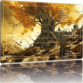MTG Playmats for Magic The Gathering-Play Mat,Game Play Mat for MTG TCG 24" x 14" Board Game Card Game Trading Card Game Play Mat with Zones&Storage Bag,Mousepad Desk Mats,Cute Dragon