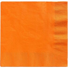 Big Party Pack Orange Peel Beverage Napkins - 5" x 5" Pack of 100 , Party Supply