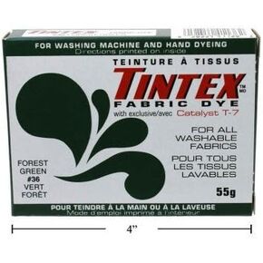 LOT OF 1 TINTEX BRAND FOREST GREEN FABRIC DYE #36 NEW