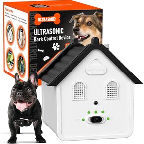2-in-1 Anti Barking Device, Ultrasonic Dog Barking Deterrent Devices Safe for Dogs, Dog Barking Control Devices Up to 50 Ft Range Dog Training & Behavior Aids, Anti Barking Device for Dogs Indoor