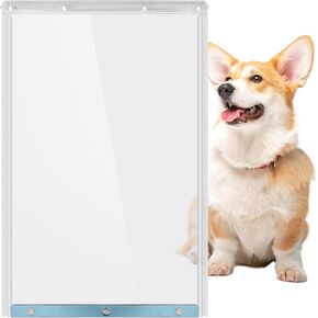 Dog Door Replacement Flaps - Large Measures 10.5" x 15", Dog Door Flap Compatible with Ideal Pet Original Plastic Pet Door - Replacement Flap, BPA Free, Less Shrinkage, Weather Resistant