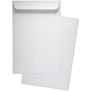 100 Cashier Depot 6" X 9" Catalog Envelope (Open End), Premium 24lb White, 100 Envelopes