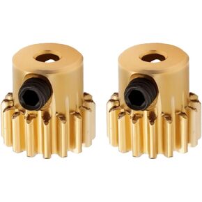 Emagtech 2pcs RC Car Motor Pinion Gear 2.3mm عمود 48dp M0.6 16T متداول مع ترس Motor مع 370 380 390 محركات لـ 1/12 و 1/16 RC Cars