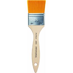 da Vinci Student Series 5076 Junior Paint Brush, Mottler Flat Elastic Synthetic with Lacquered Non-Roll Handle, Size 50