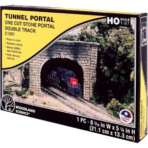 Woodland Scenics WS 1257 Ho Tunnel Portal-Cut Stone Double